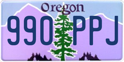 OR license plate 990PPJ