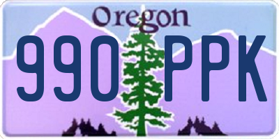 OR license plate 990PPK