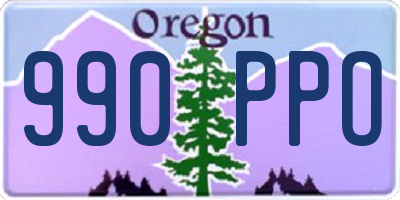 OR license plate 990PPO