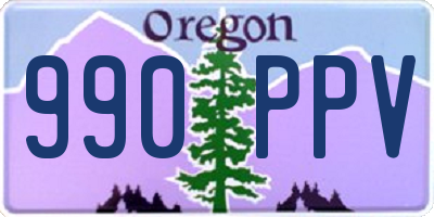 OR license plate 990PPV