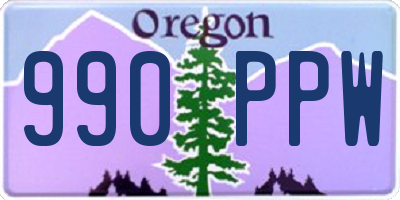 OR license plate 990PPW