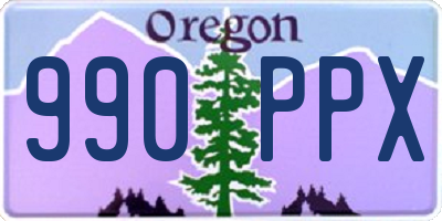 OR license plate 990PPX