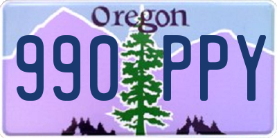 OR license plate 990PPY