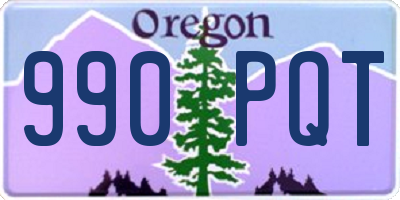 OR license plate 990PQT