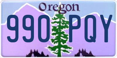 OR license plate 990PQY