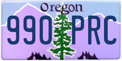 OR license plate 990PRC