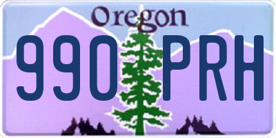 OR license plate 990PRH