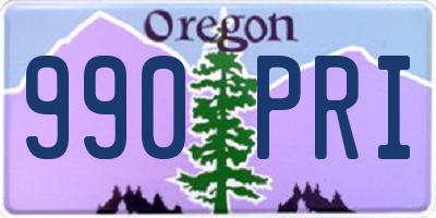 OR license plate 990PRI