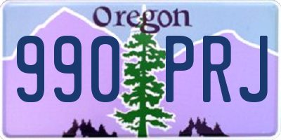 OR license plate 990PRJ