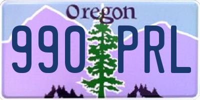 OR license plate 990PRL