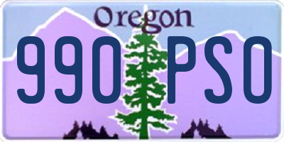 OR license plate 990PSO