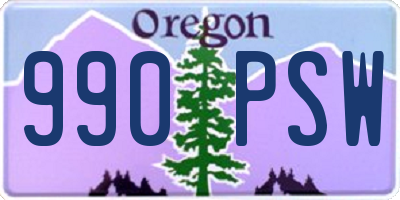 OR license plate 990PSW