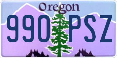 OR license plate 990PSZ