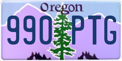 OR license plate 990PTG