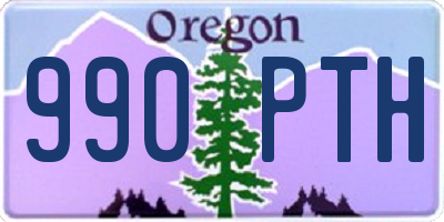 OR license plate 990PTH