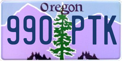 OR license plate 990PTK