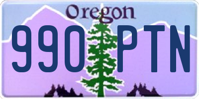 OR license plate 990PTN