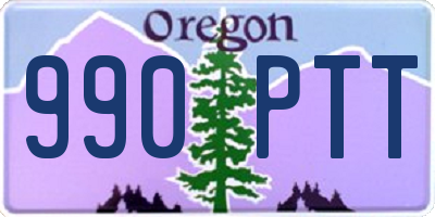 OR license plate 990PTT
