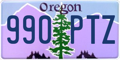 OR license plate 990PTZ