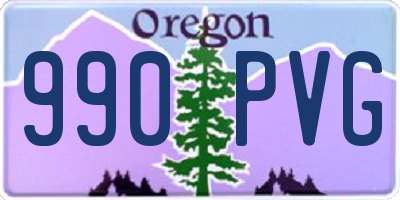 OR license plate 990PVG
