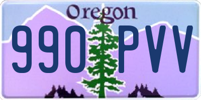 OR license plate 990PVV
