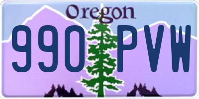 OR license plate 990PVW