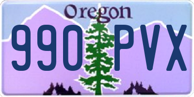 OR license plate 990PVX
