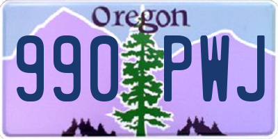 OR license plate 990PWJ