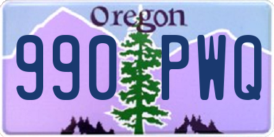 OR license plate 990PWQ