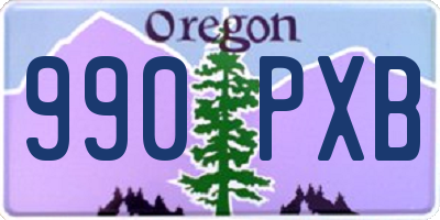 OR license plate 990PXB