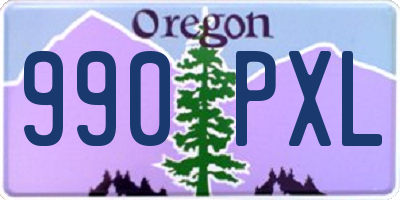OR license plate 990PXL