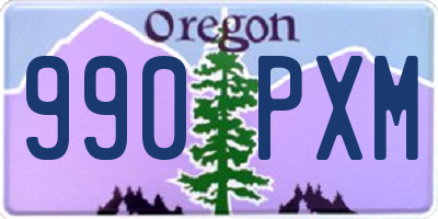 OR license plate 990PXM