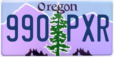 OR license plate 990PXR