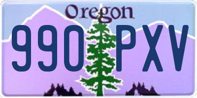 OR license plate 990PXV