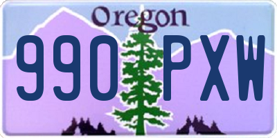 OR license plate 990PXW