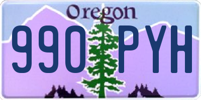 OR license plate 990PYH