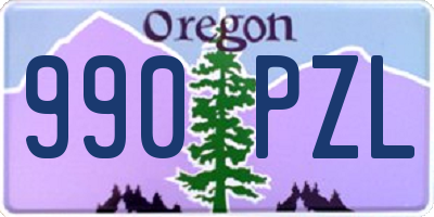 OR license plate 990PZL