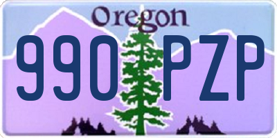 OR license plate 990PZP