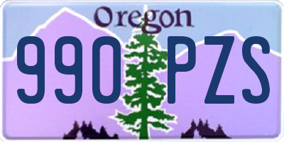 OR license plate 990PZS