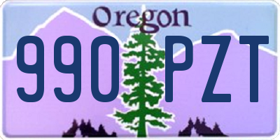 OR license plate 990PZT