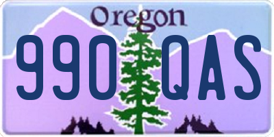 OR license plate 990QAS