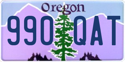 OR license plate 990QAT