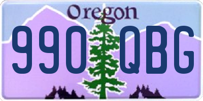 OR license plate 990QBG