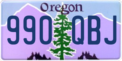 OR license plate 990QBJ
