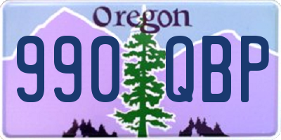 OR license plate 990QBP