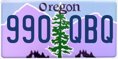 OR license plate 990QBQ