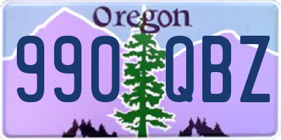OR license plate 990QBZ
