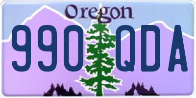 OR license plate 990QDA