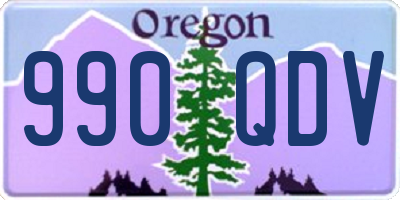 OR license plate 990QDV