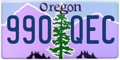 OR license plate 990QEC